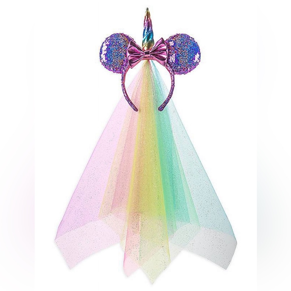 Minnie Mouse Unicorn Sequined Ear Headband - Disney Parks